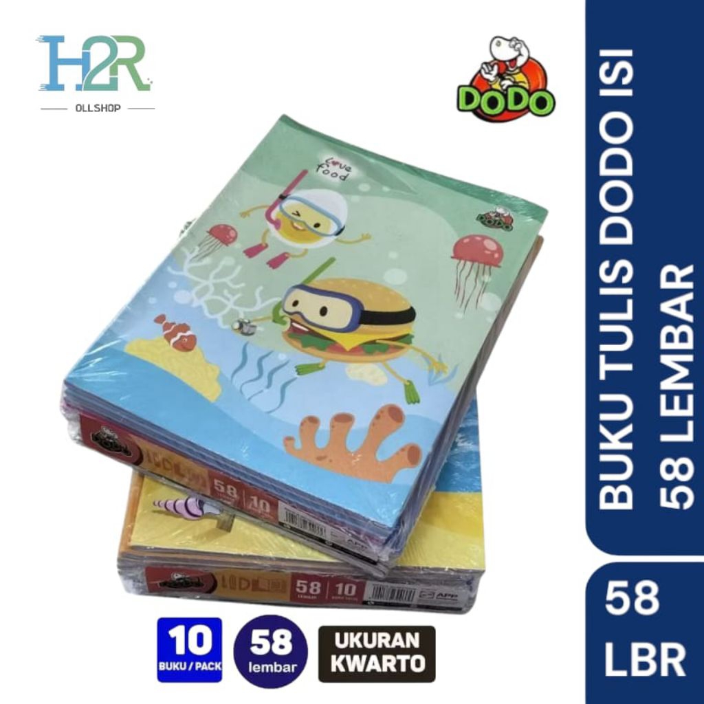 

Buku Tulis DODO by SIDU isi 58 lembar