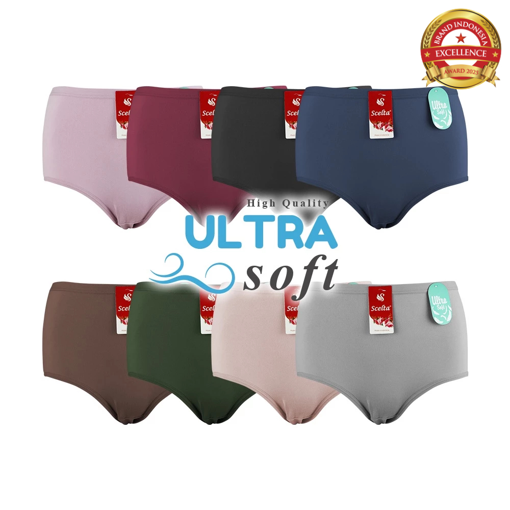 Scelta - Ultra Soft Celana Dalam Wanita Model Maxi Ukuran Besar Big Size Halus Cd Sc 1222 Mx