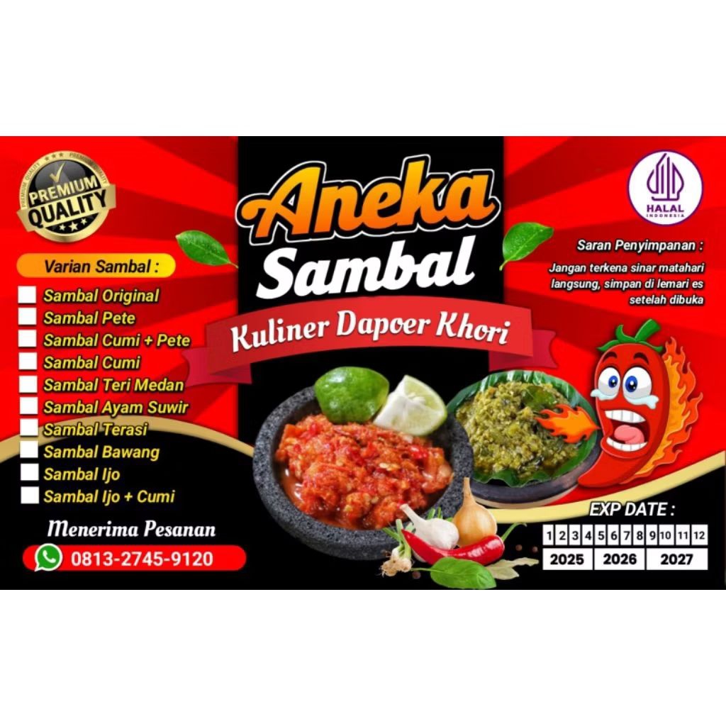 

Sambel Uleg Organik Premium Original Super Pedas!
