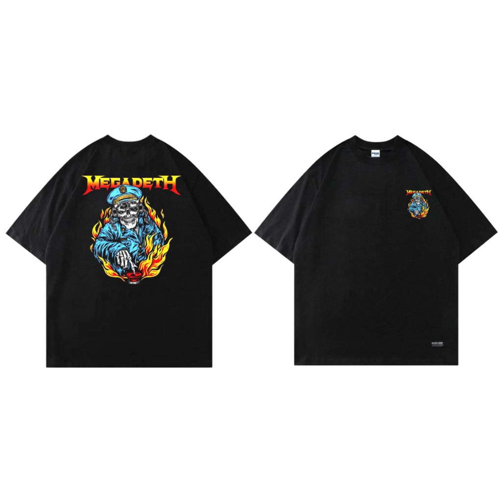 T-SHIRT BUCKSANDCOW OVERSIZE/KAOS BUCKS & COW - MEGADETH