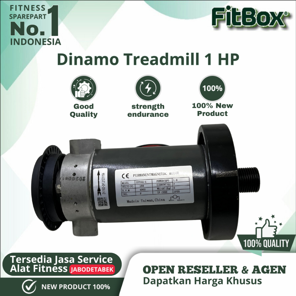 Dinamo Treadmill Motor Dinamo Treadmill DC 1.0hp Sparepart Treadmill