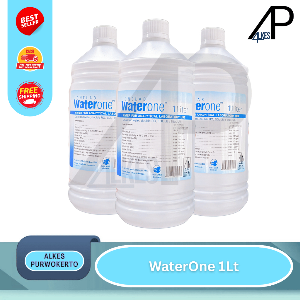Water One 1 Liter ONEMED Water / Aquadest 1 Liter