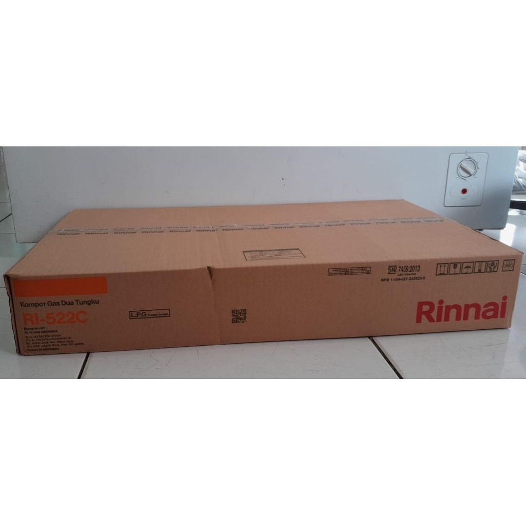 Rinnai Kompor Gas 2 Tungku RI 522 C / Kompor Rinnai 2 Tungku RI-522C / Kompor Gas Rinnai ORIGINAL