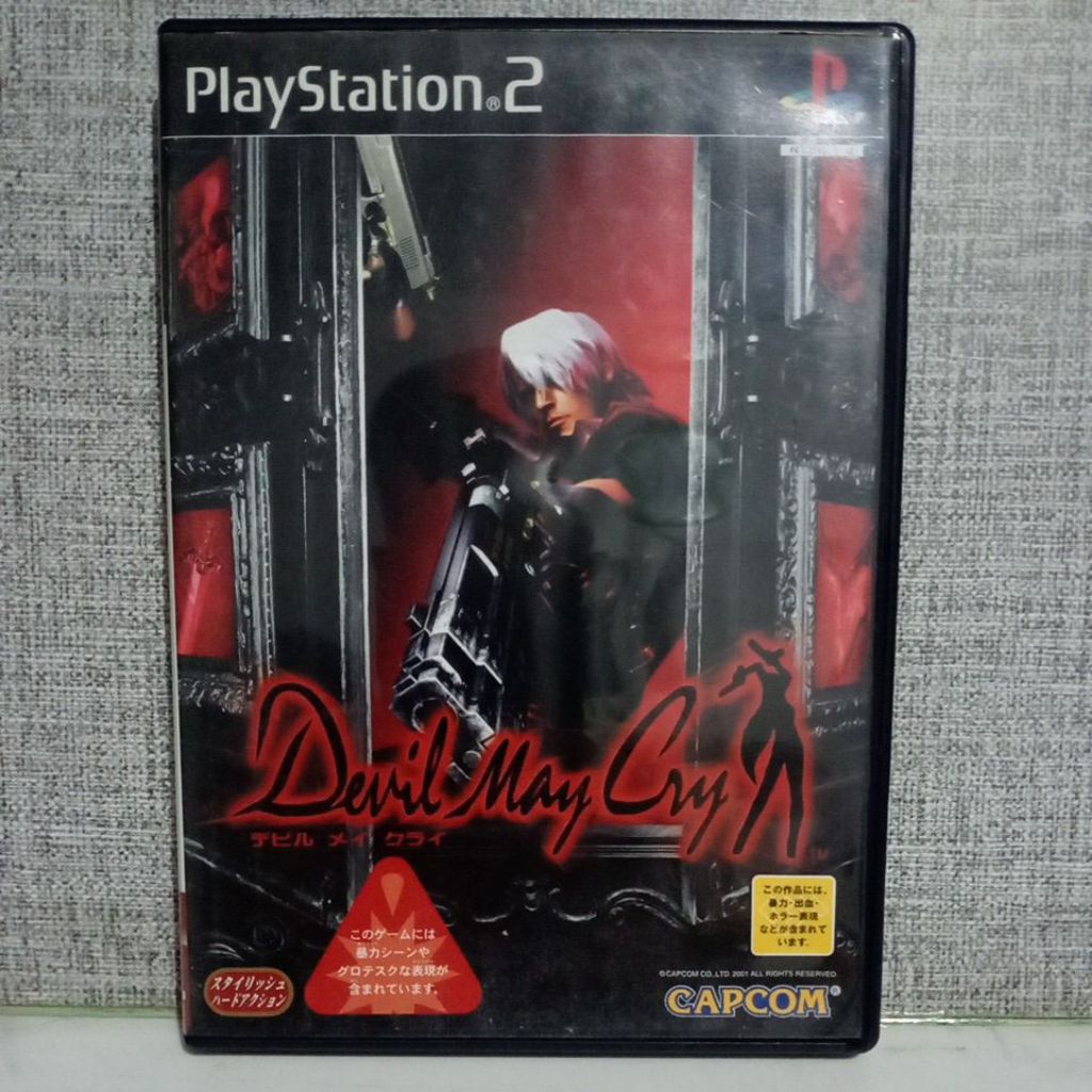 CD DVD KASET ORIGINAL PS2 Devil May CRY 1 JPN Bahasa Jepang lengkap manual book