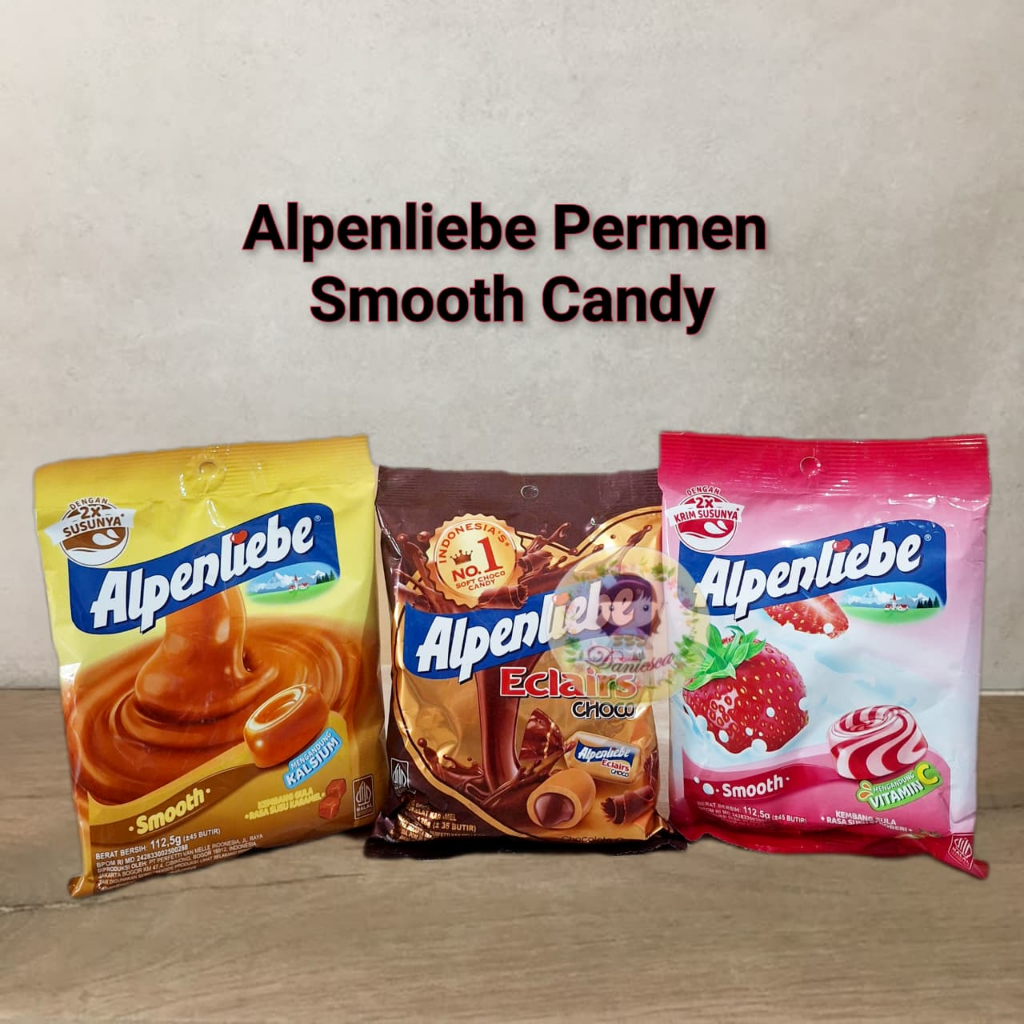 

Alpenliebe Eclairs Chocolate Caramel Smooth Kembang Gula Rasa Susu Stroberi Karamel ( DS Bgr )