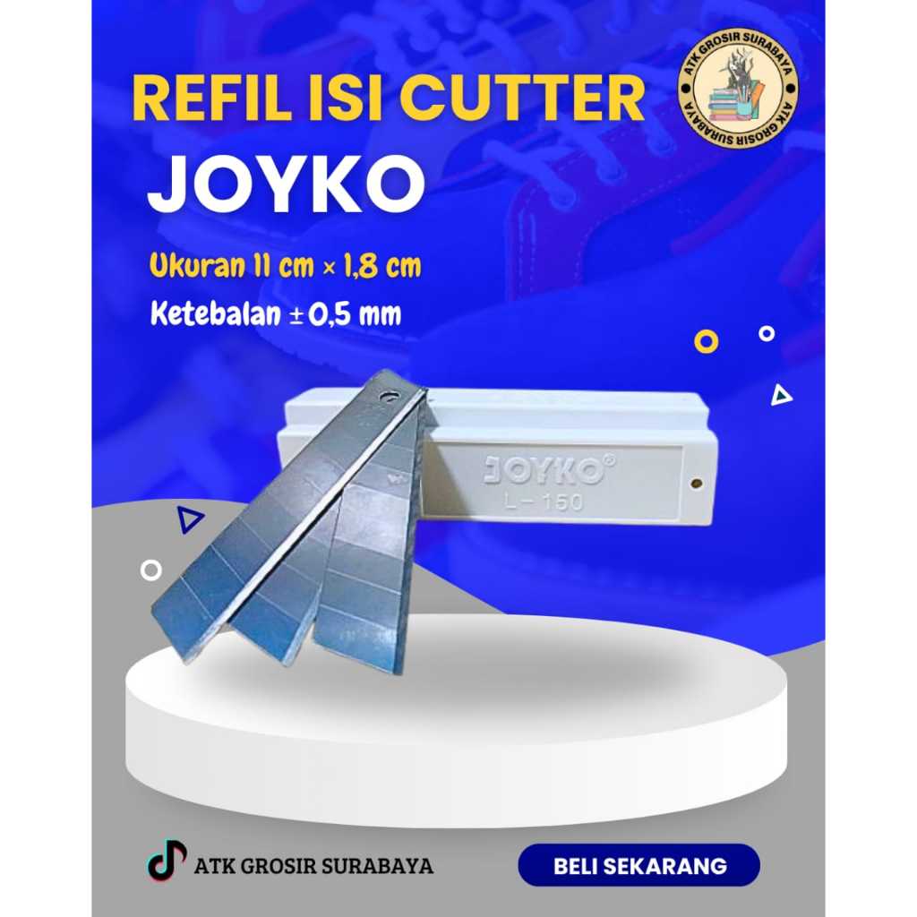 

Isi Reffill Cutter Joyko L-150 Besar Cutter Refill Joyko L-150 Besar