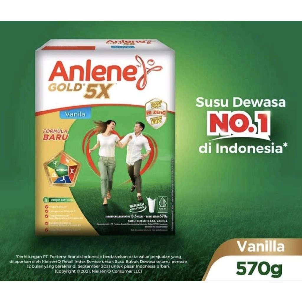 

Anlene Gold 5x Susu Bubuk Vanilla 570 gr