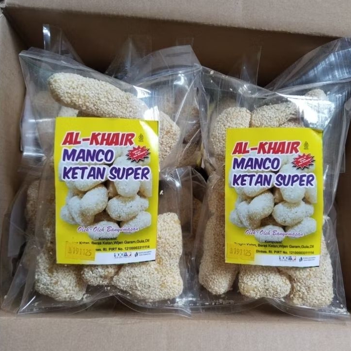 

Manco Ketan Wijen Super Empuk Krenyess Legit- Kue Manco Bola Wijen Legit Empuk Krenyes Oleh Oleh Khas Purbalingga Camilan Snack Kiloan