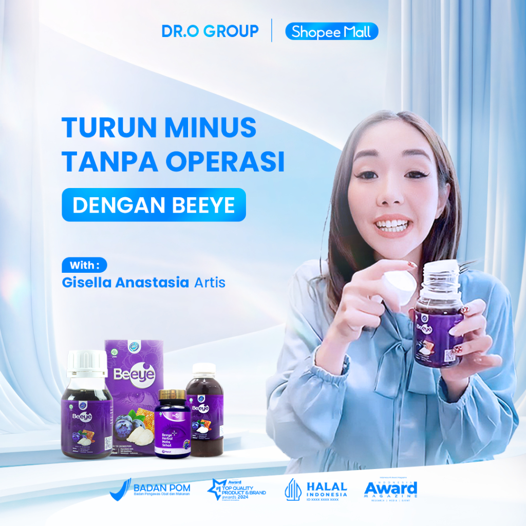 Dr O - Bundling 2 Kapsul dan Madu Mata Minus Beeye / Suplemen Mata Herbal