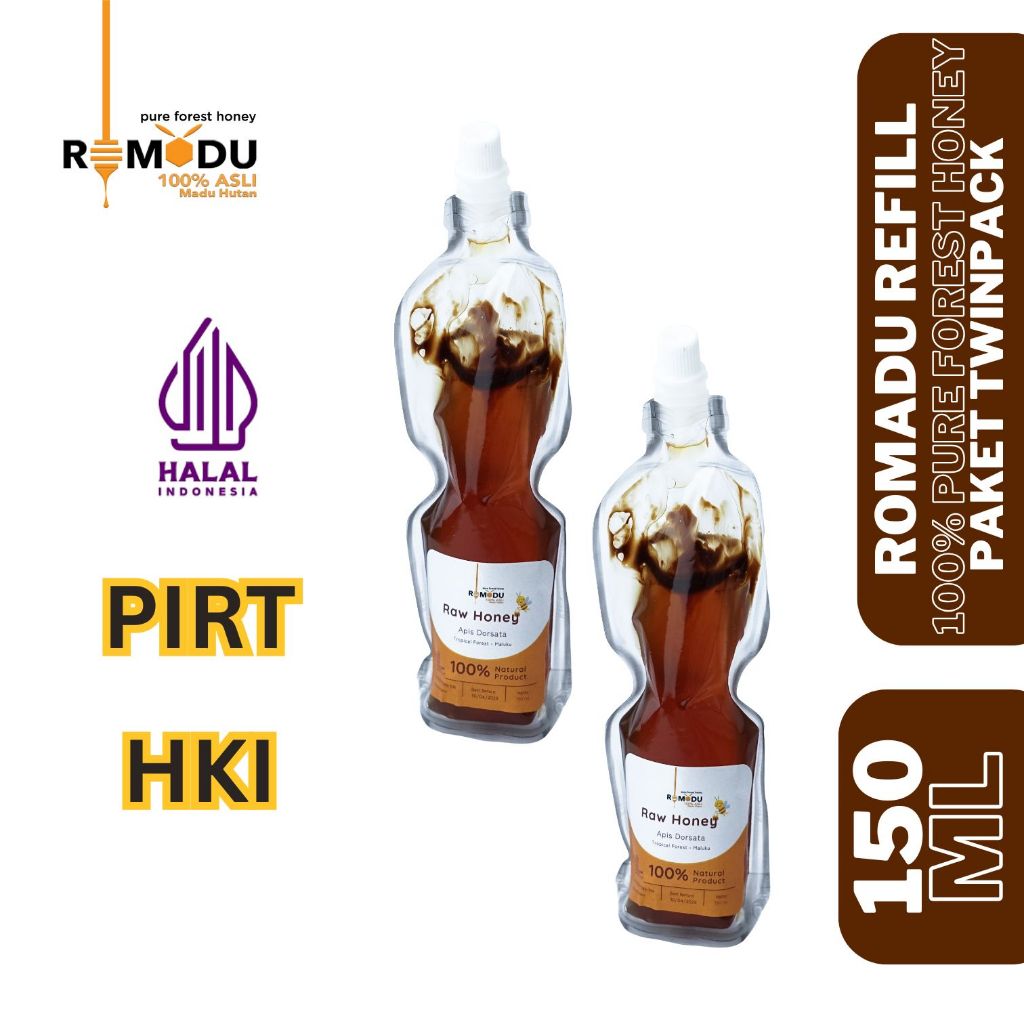 

Romadu Refill Madu Hutan Murni Paket Twinpack 150 ML