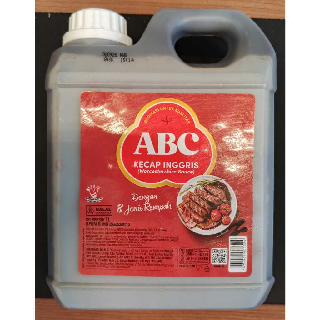 

ABC Kecap Inggris 1 L Dengan Kemasan Baru