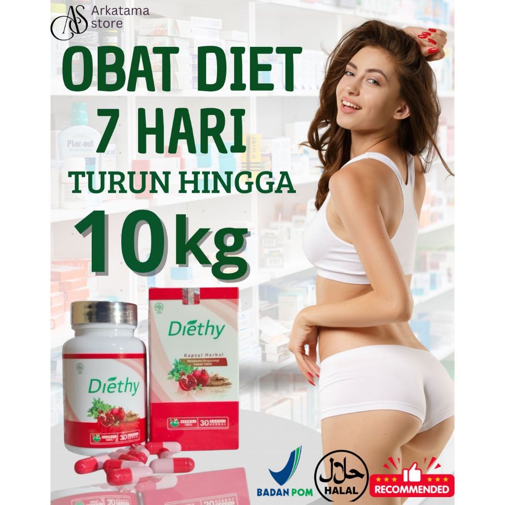 DIETHY DETOK OBAT DIET PELANGSING pembakar lemak perut buncit penurun berat badan ampuh DALAM 1 MING