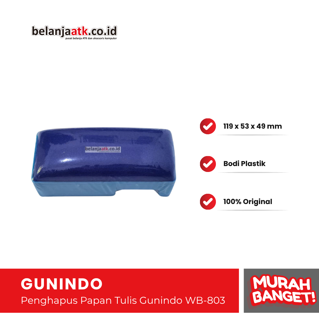 

Penghapus Papan Tulis Gunindo WB-803 / Whiteboard
