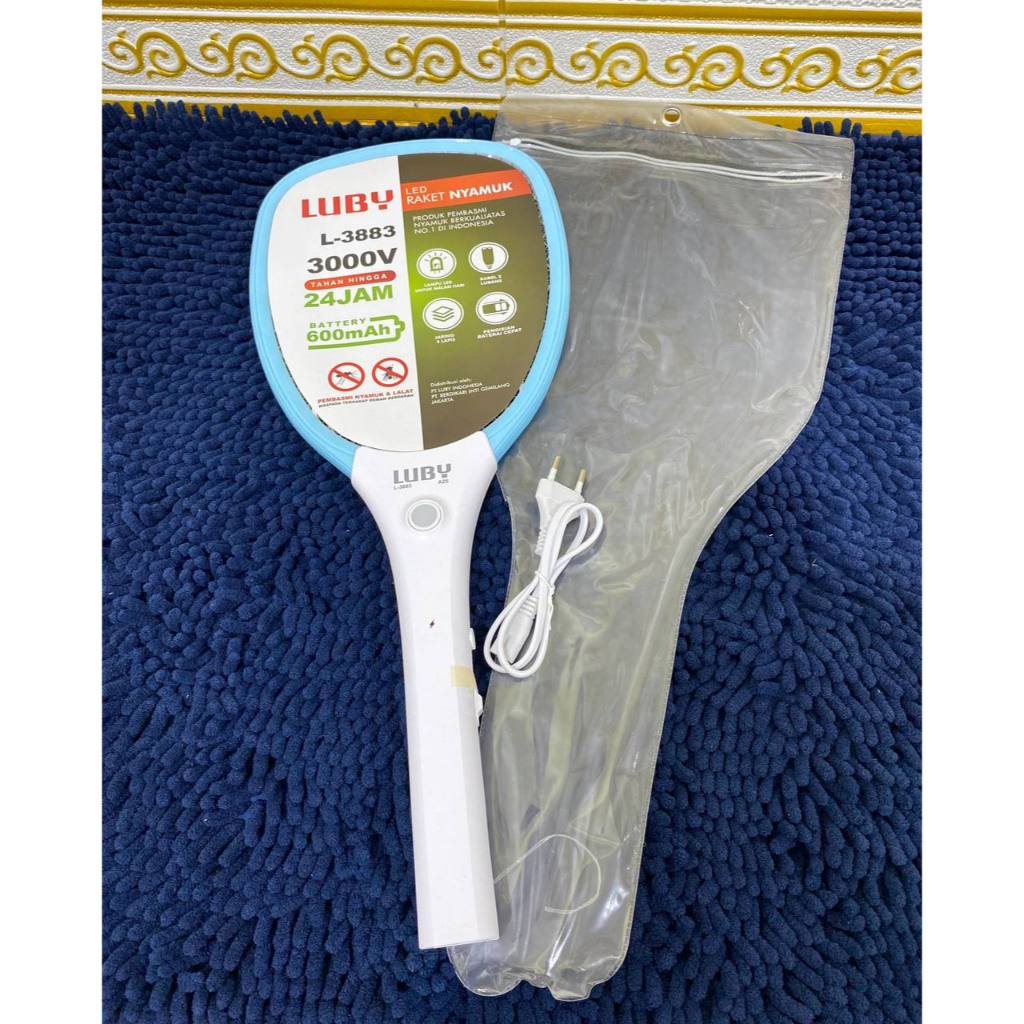 Raket Nyamuk Luby L3883 with 18650 Battery