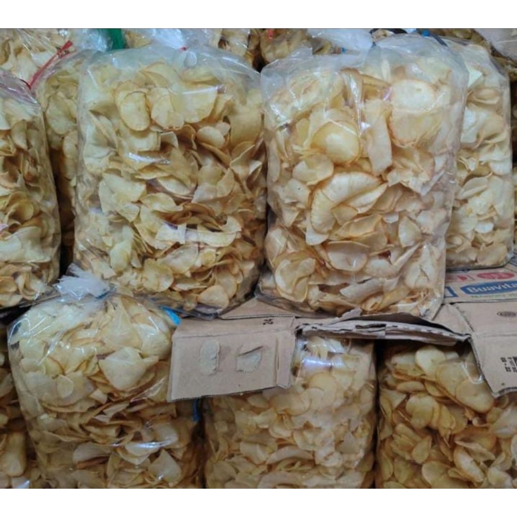 

Keripik singkong jadul enak renyak 1 ball // netto 1kg