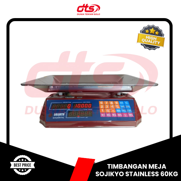 Jual Timbangan Digital Sojikyo 60kg Timbangan Laundry Buah Ekspedisi, Kiloan Elektrik 60Kg