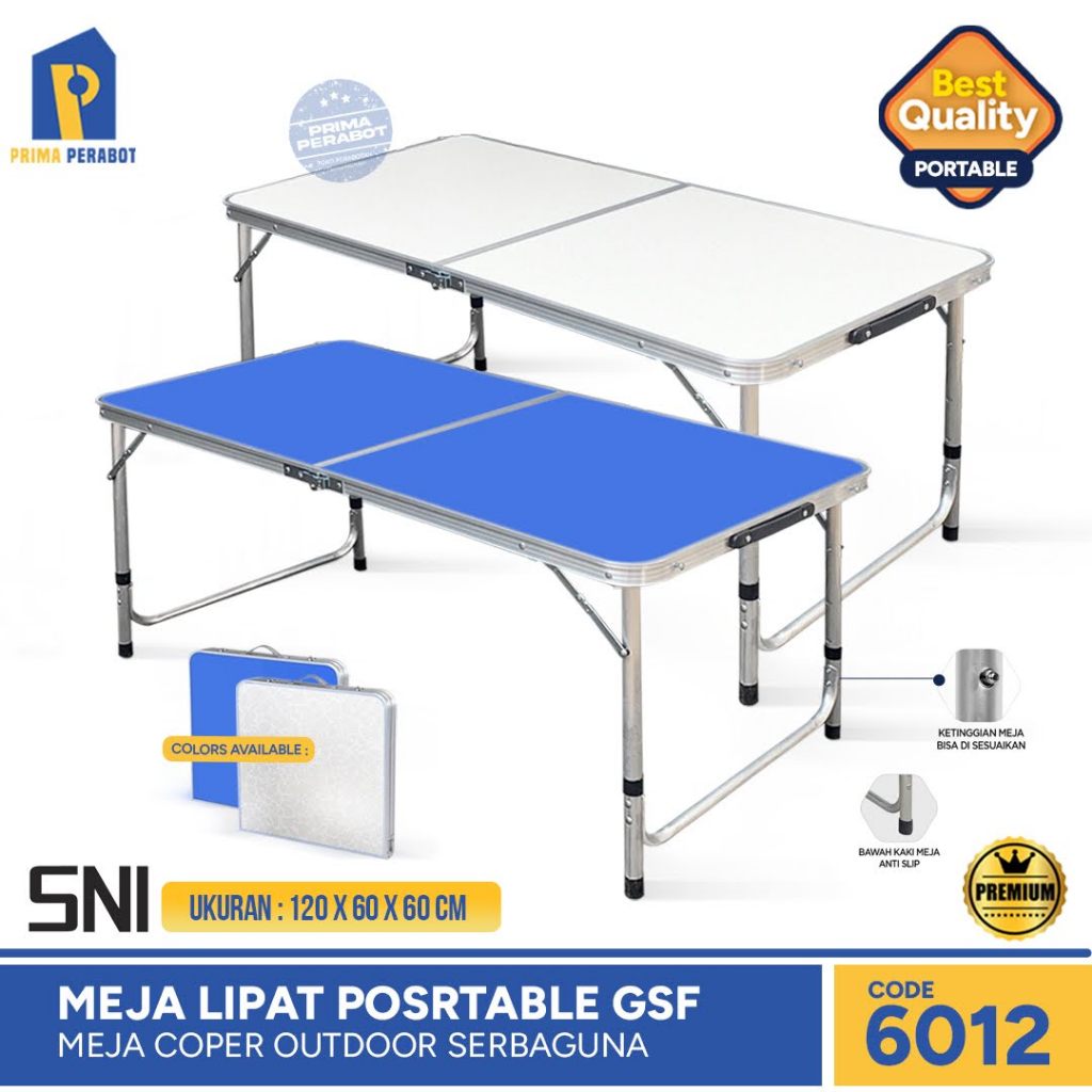Meja Lipat Portable Meja Koper Outdoor GSF 6012