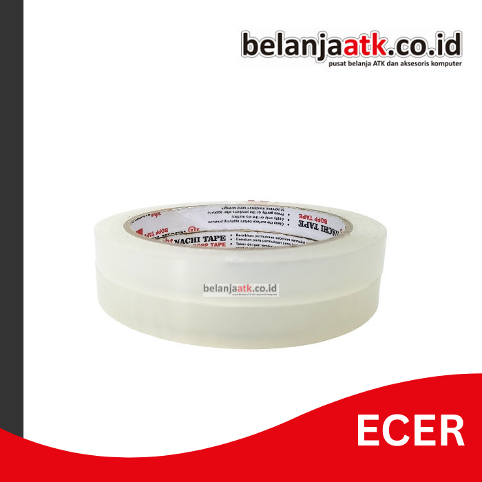 

[ECER] Isolasi bening Nachi ½” x 72 yard (Setengah Inch)