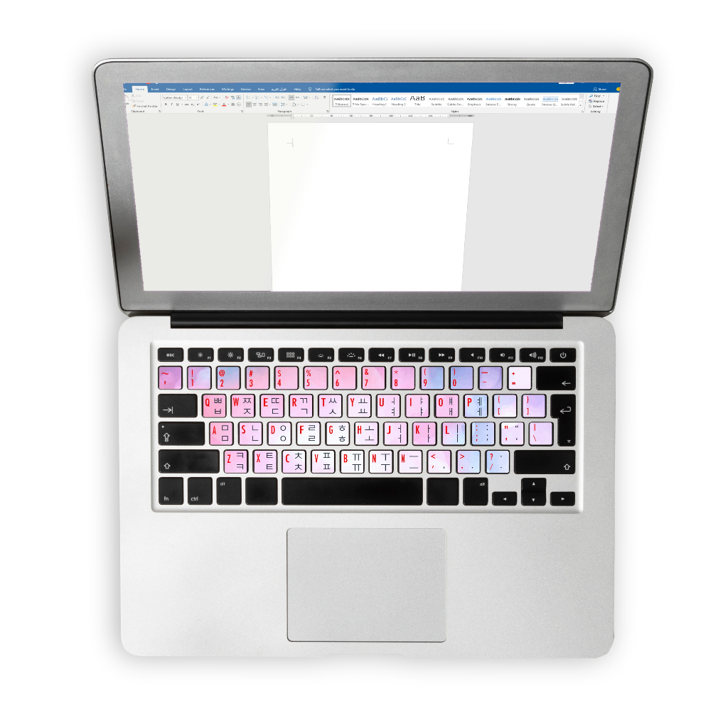 Ghif Stiker Sticker Keyboard Bahasa KOREA HANGUL Premium Vinyl PC Komputer Laptop waterproof Anti lu