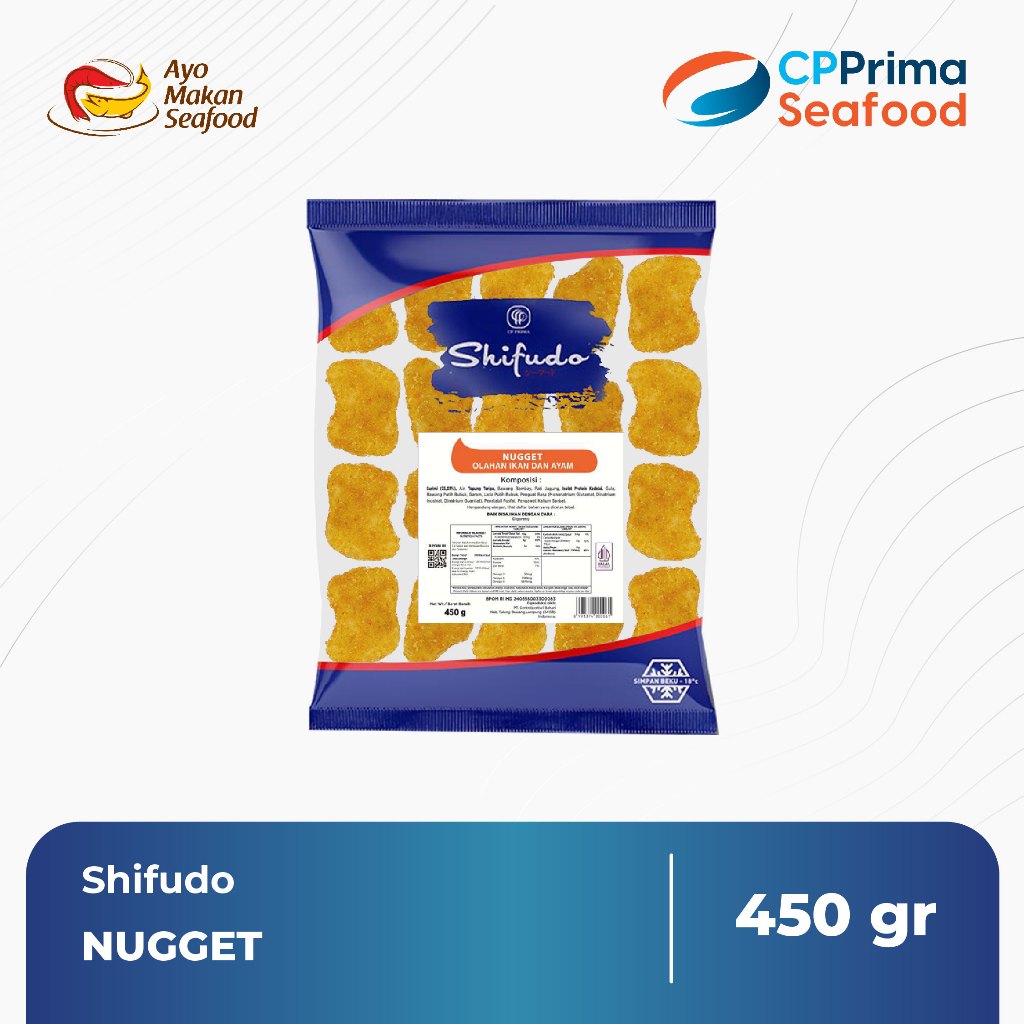 

Shifudo Nugget 450g / Nugget Ikan dan Ayam / Nugget Ikan