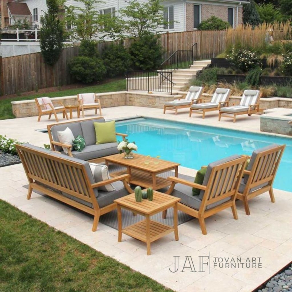 Set Kursi Tamu Outdoor Taman Sofa Tamu Outdoor Taman - Jovan Art Furniture