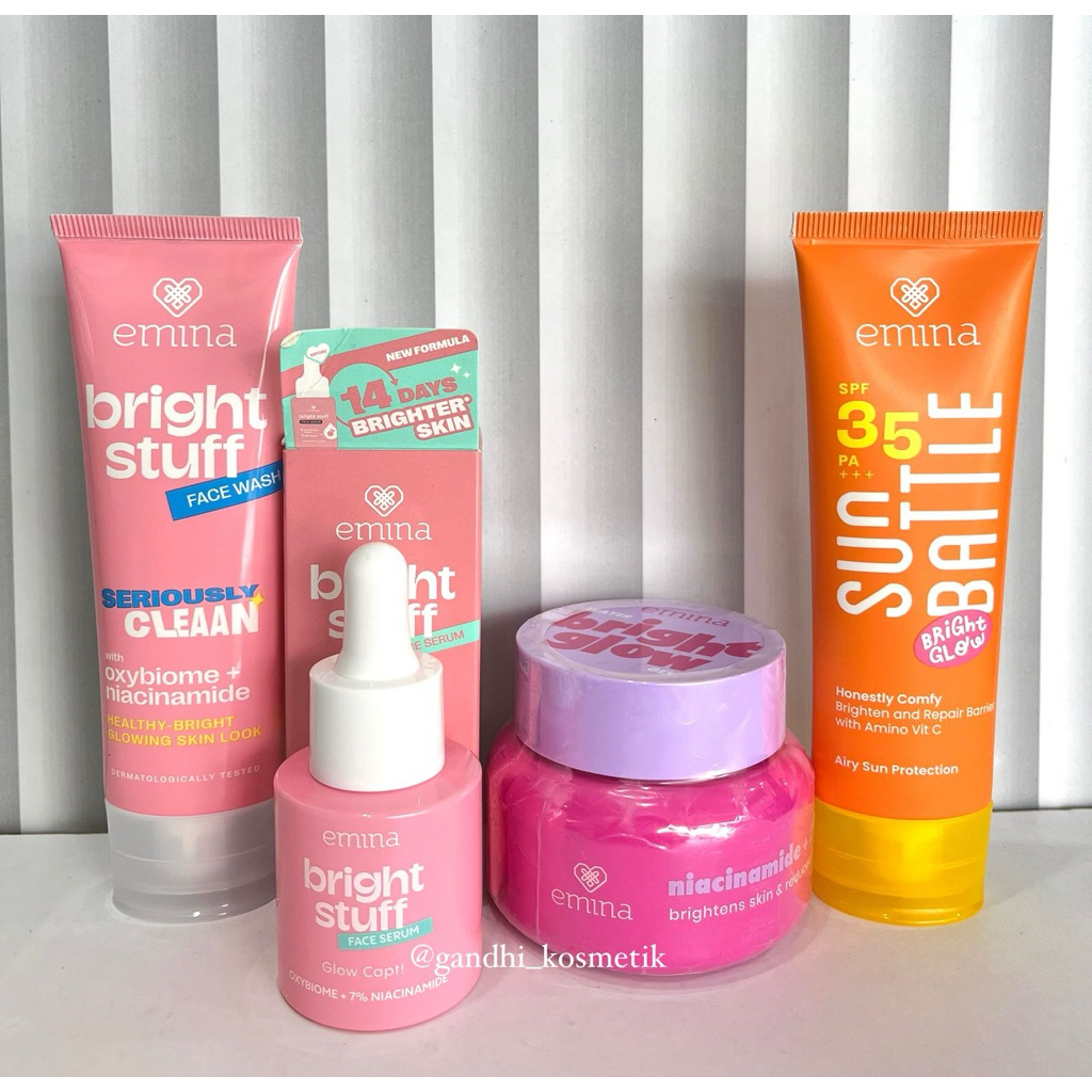 PROMO 4.4 Emina Bright stuff Paket Hemat Cerah Glowing
