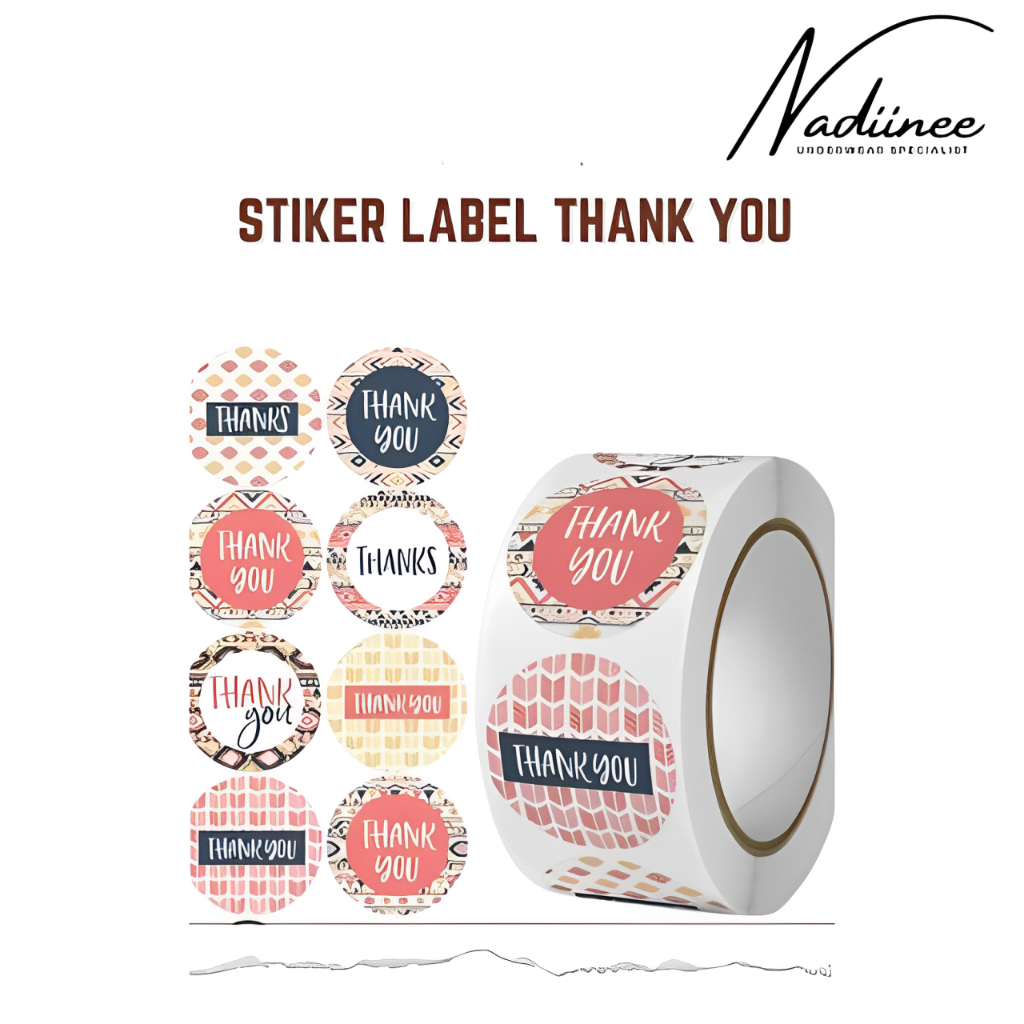 

Stiker Roll Label Thank You Isi 500 pcs Sticker Bulat Makanan Minuman Murah Bahan Berkualitas Awet