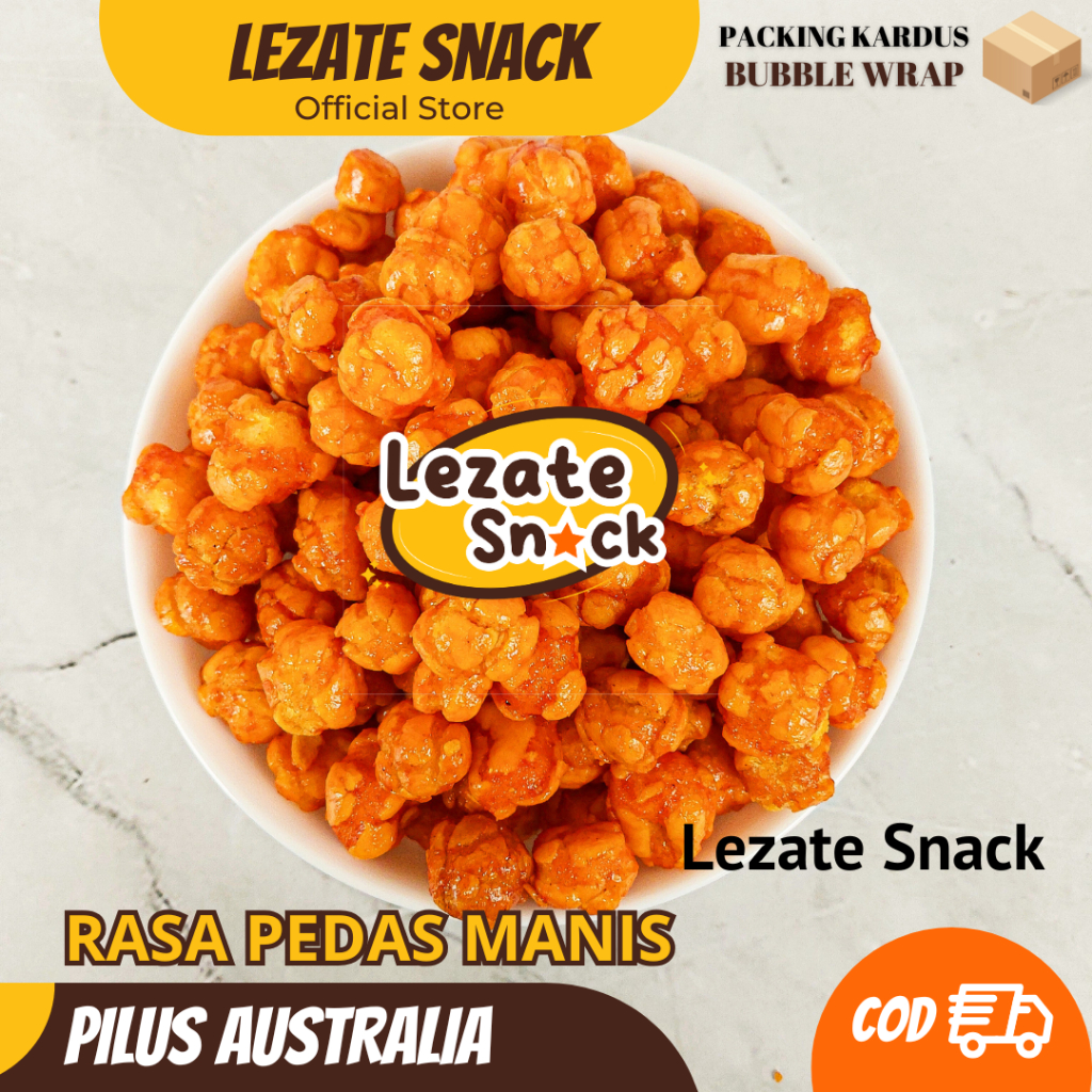 

Pilus Jagung Australia 1KG Manis Balado Pedas Manis Pilus Australia Kiloan Murah / Pilus Lezate Snack Food Popcorn WAP SHOP