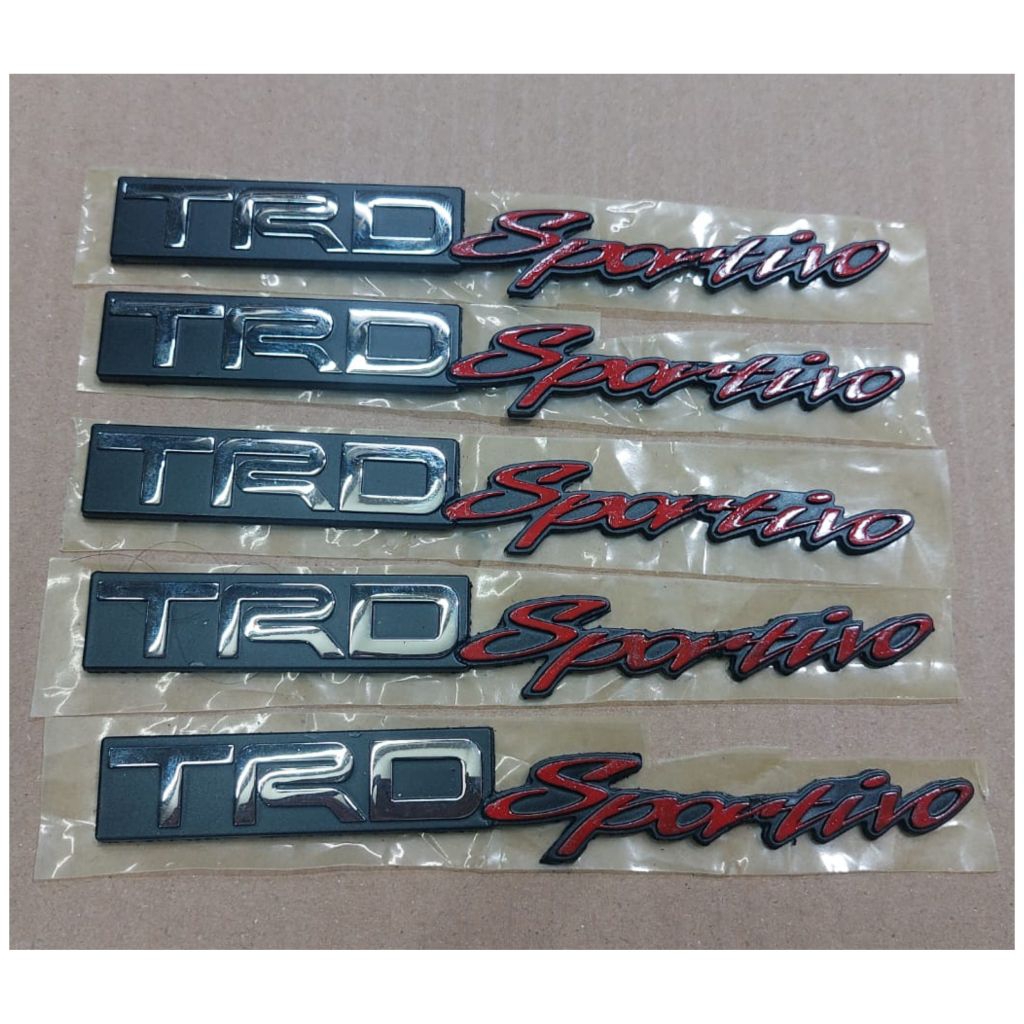 LOGO EMBLEM TRD SPORTIVO ORIGINAL MOBIL TOYOTA