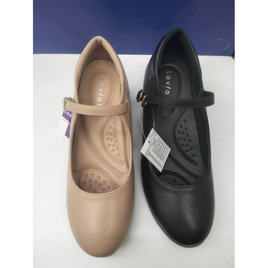 SEPATU PANTOFEL WANITA HAK TAHU LAVIOLA SIZE 36-40