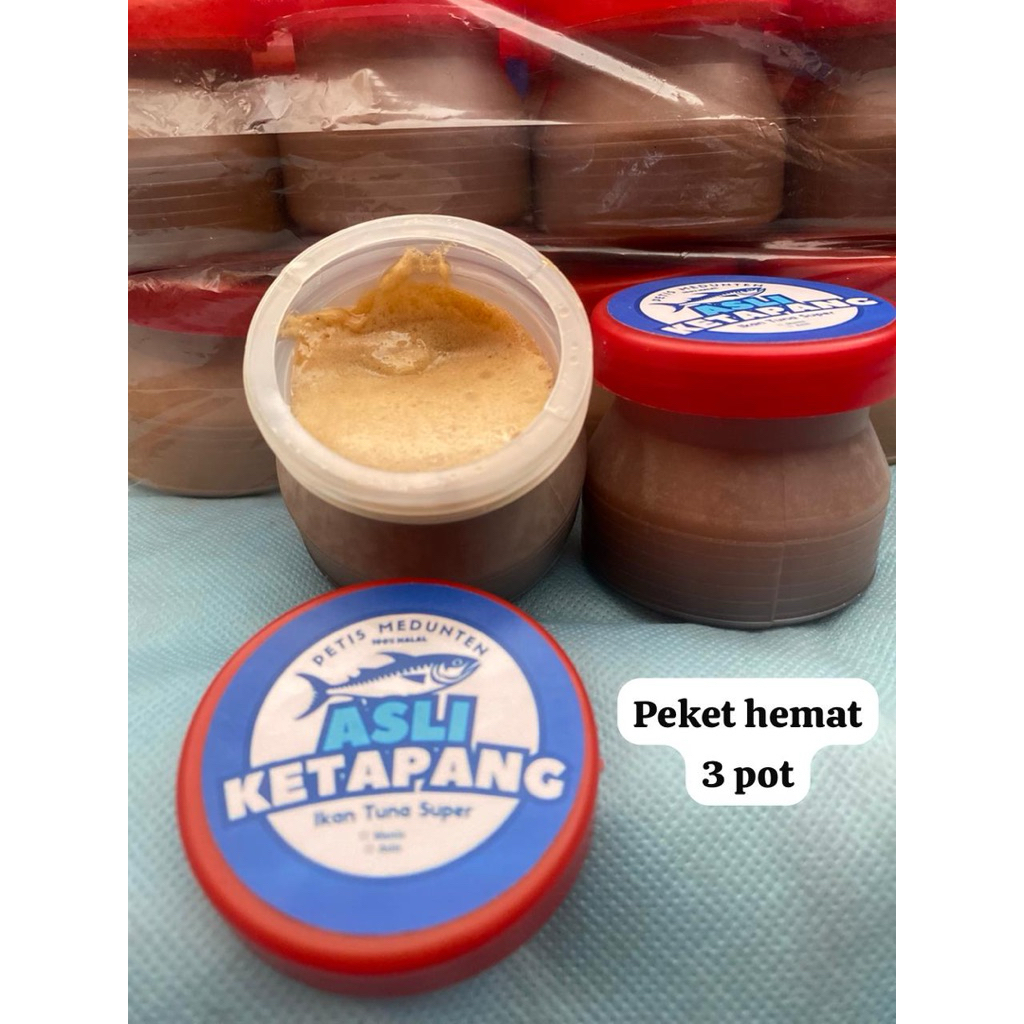 

( Medunten ) Paket hemat 100gr x 3 pot PETIS IKAN TUNA SUPER