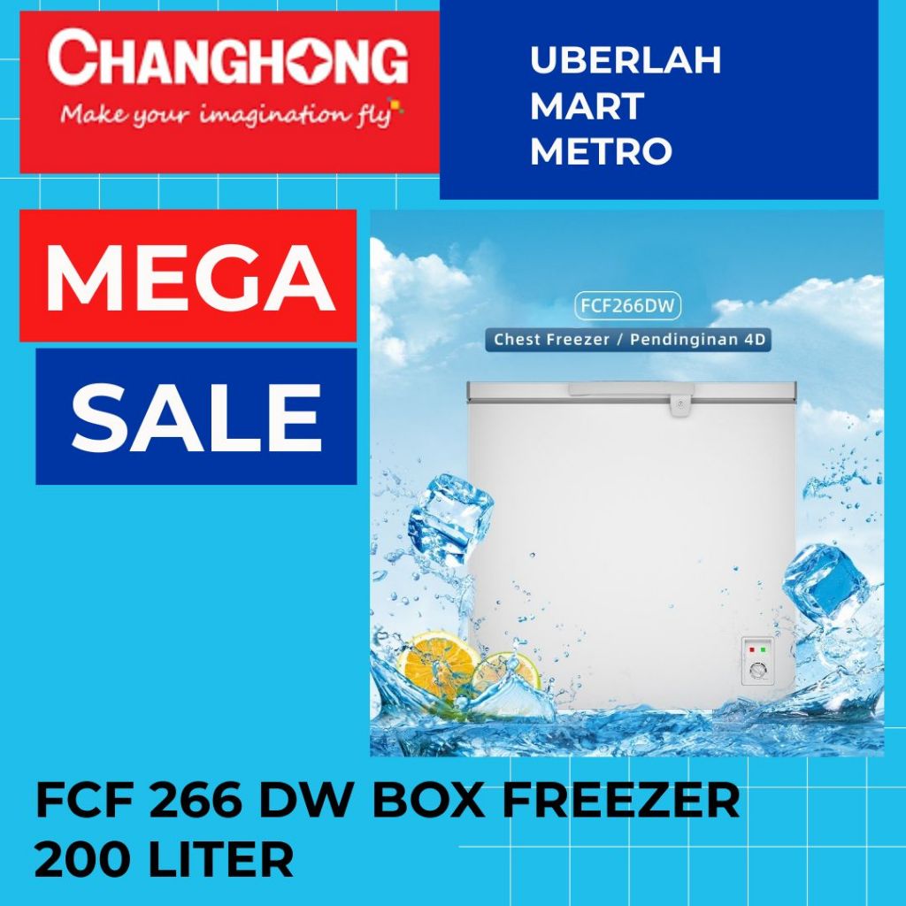CHANGHONG BOX FREEZER 200 LITER FCF 266 DW