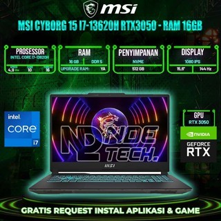 MSI Cyborg 15 i7-13620h RTX3050
