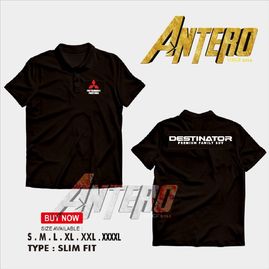 Kaos Kerah poloshirt Shirt Otomotif mobil Mitsubishi Motor Destinator Premium Family SUV