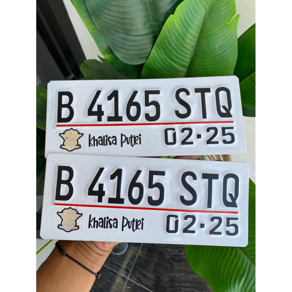 PLAT MOTOR PUTIH//PLAT MOTOR BAUT TANAM//PLAT MOTOR HITAM