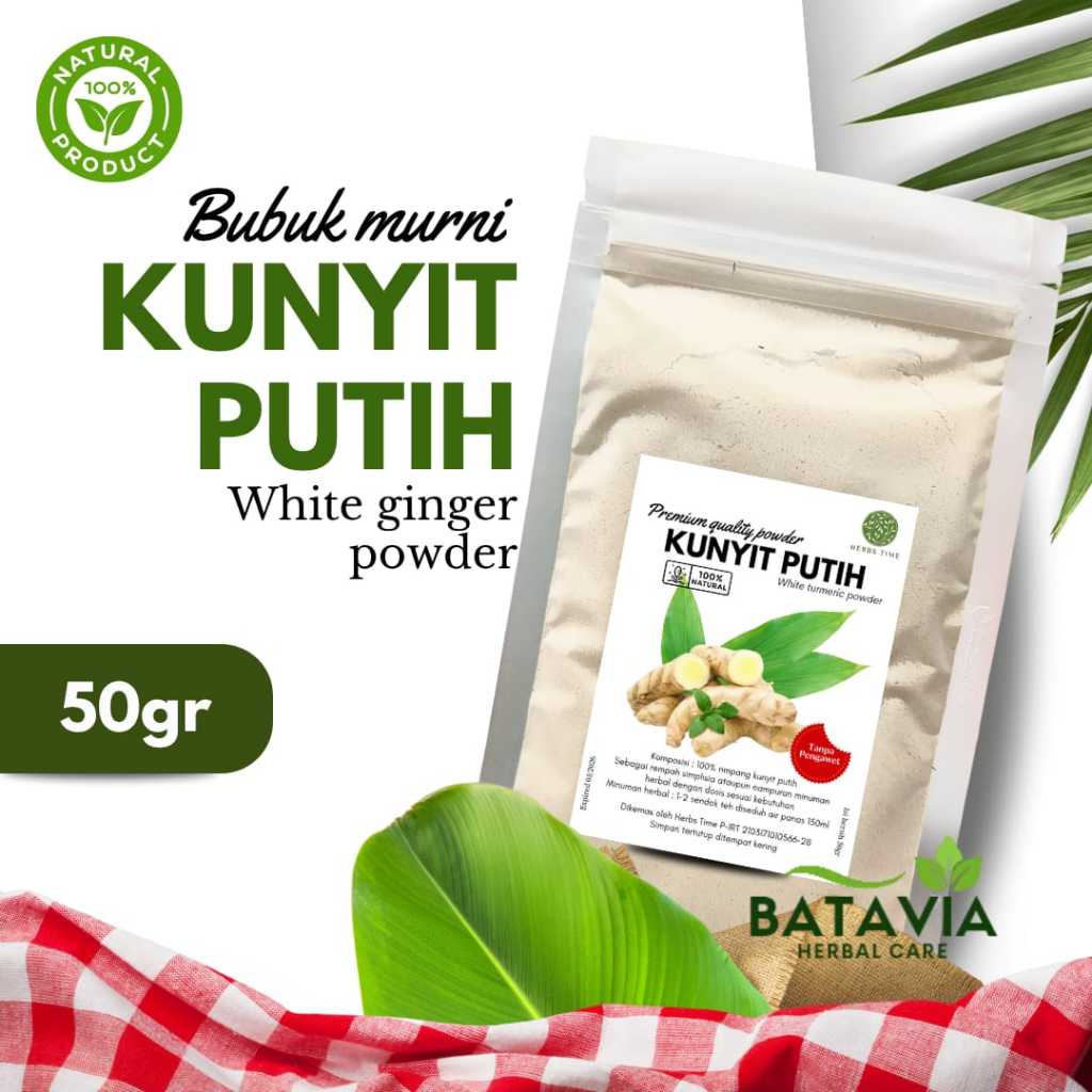 

Kunyit Putih Bubuk 100% Murni Herbal Original 50gr