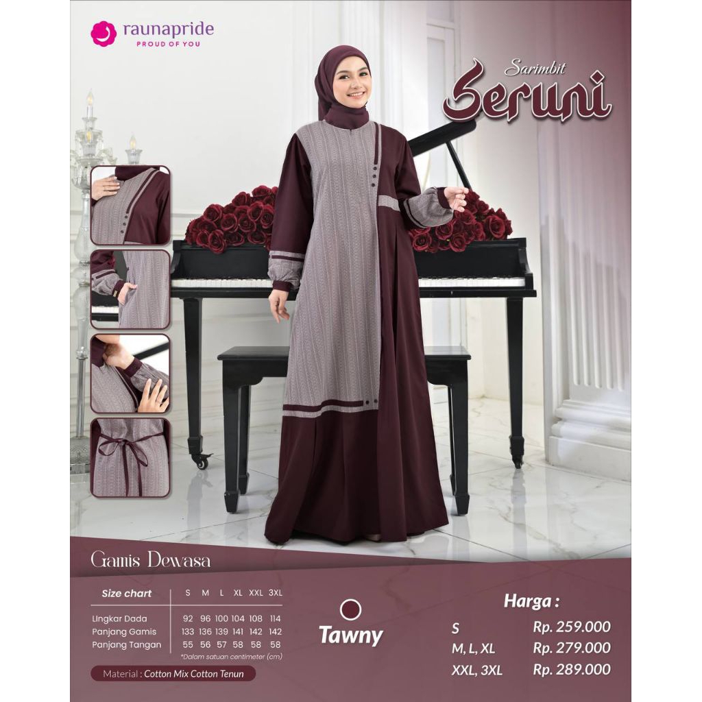 GAMIS SERUNI GAMIS DEWASA