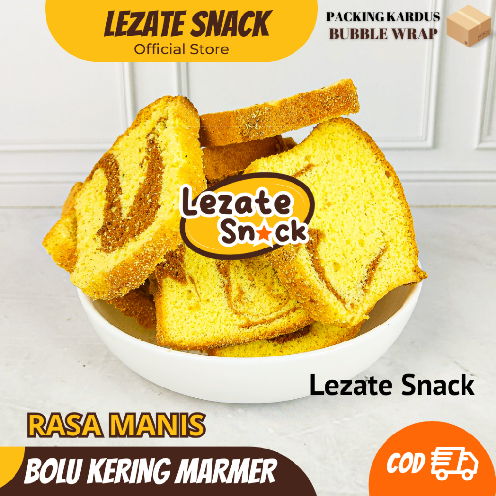Kue Bolu Kering Marmer Jadul 1KG Murah Enak Renyah Kiloan / Roti Bolu Kering Mini Jadul Kue Panggang