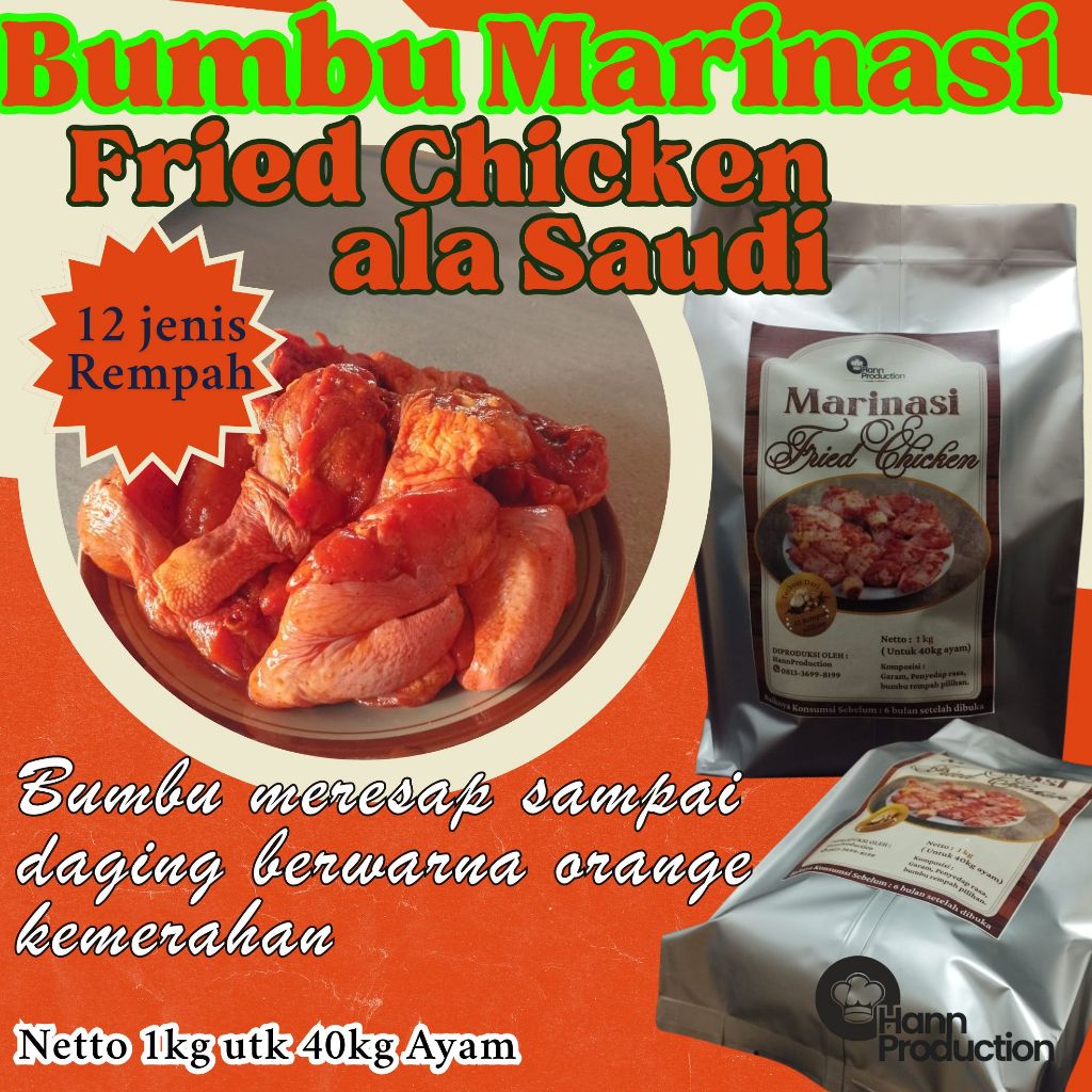

Bumbu Marinasi Fried Chicken 1kg