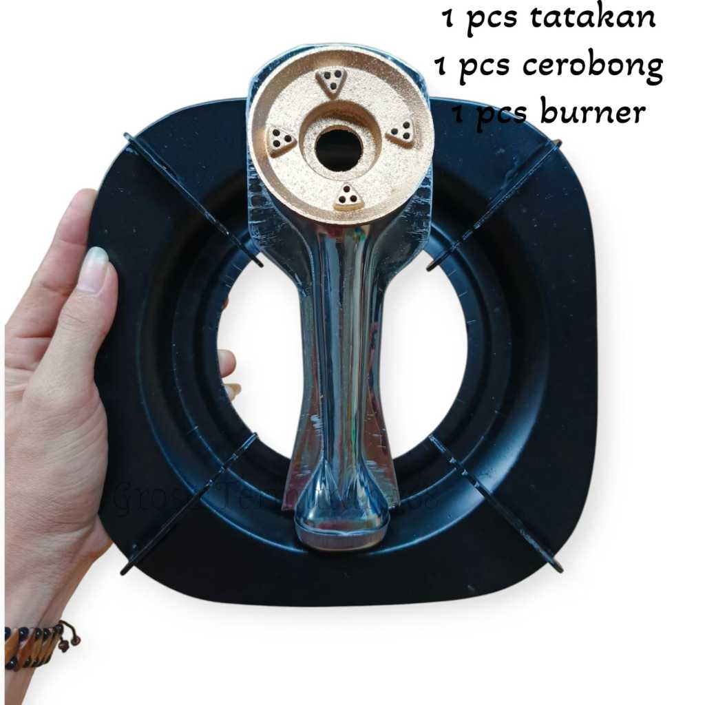 Tungku / Tatakan kompor Gas Rinnai 1 Paket Tungku Cerobong Dan Burner Kompor Gas 1 Tungku