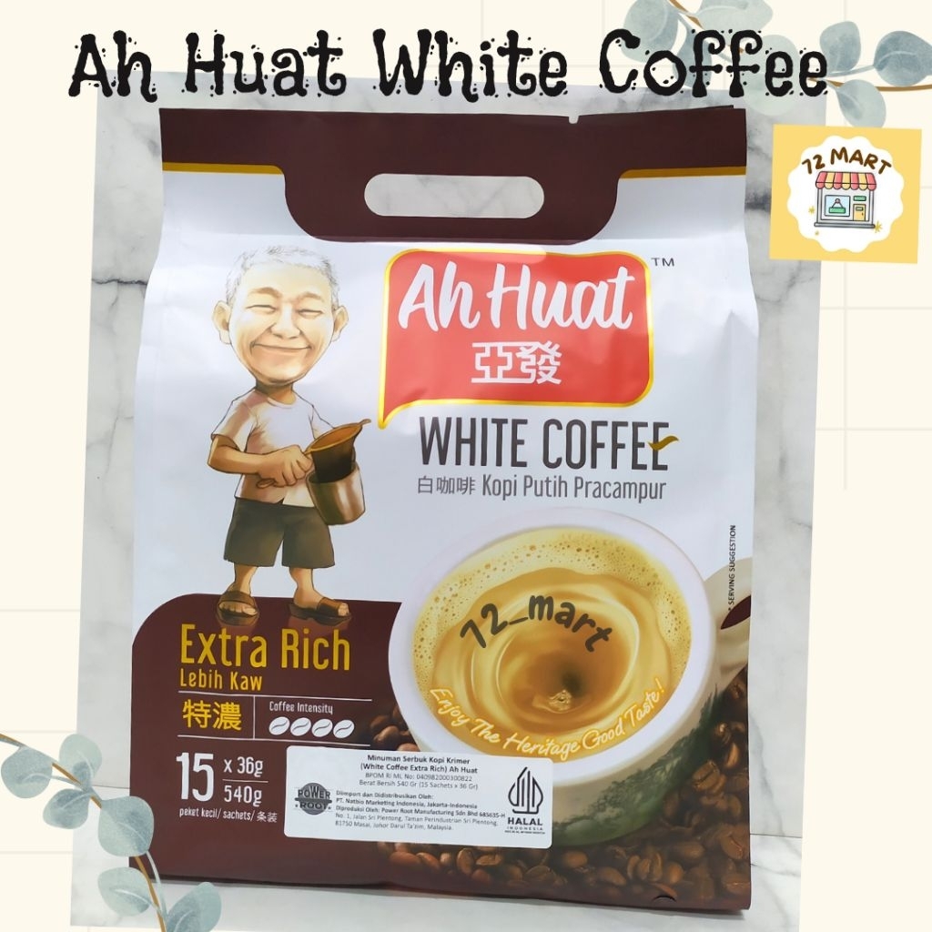 

Kopi Ah Huat White Coffee Extra Rich 540gr