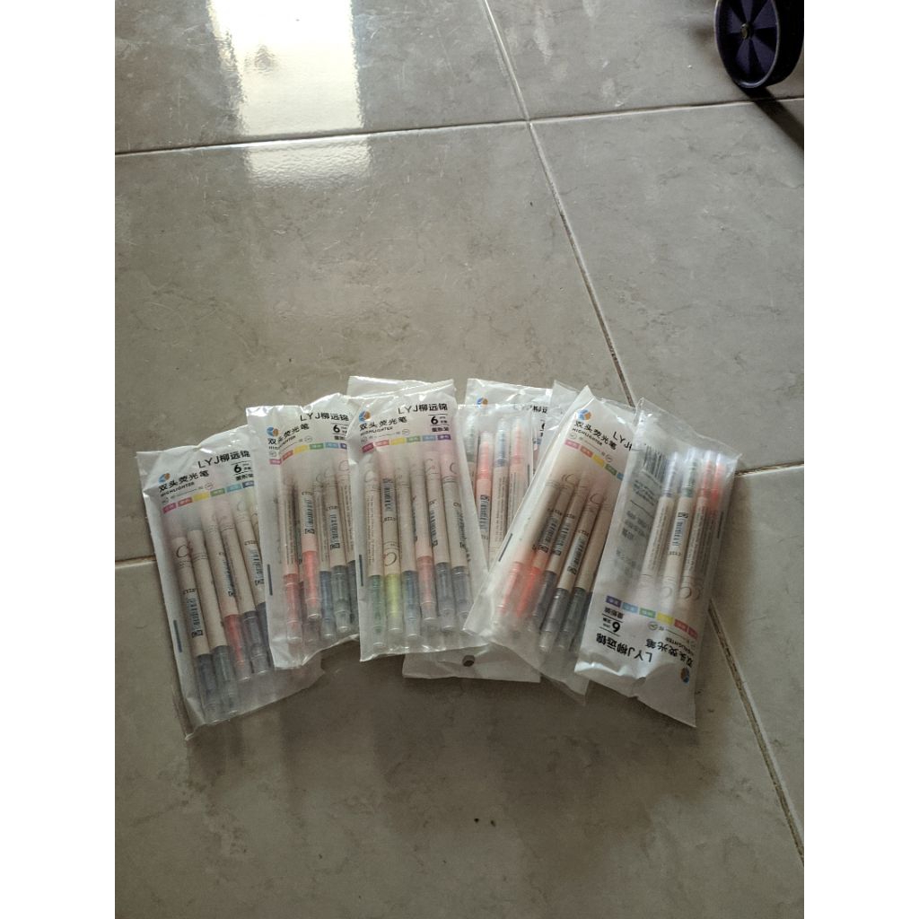 

Pulpen Stabilo 1 (bks) isi 6 Ada 12 Warna Bolak Balik