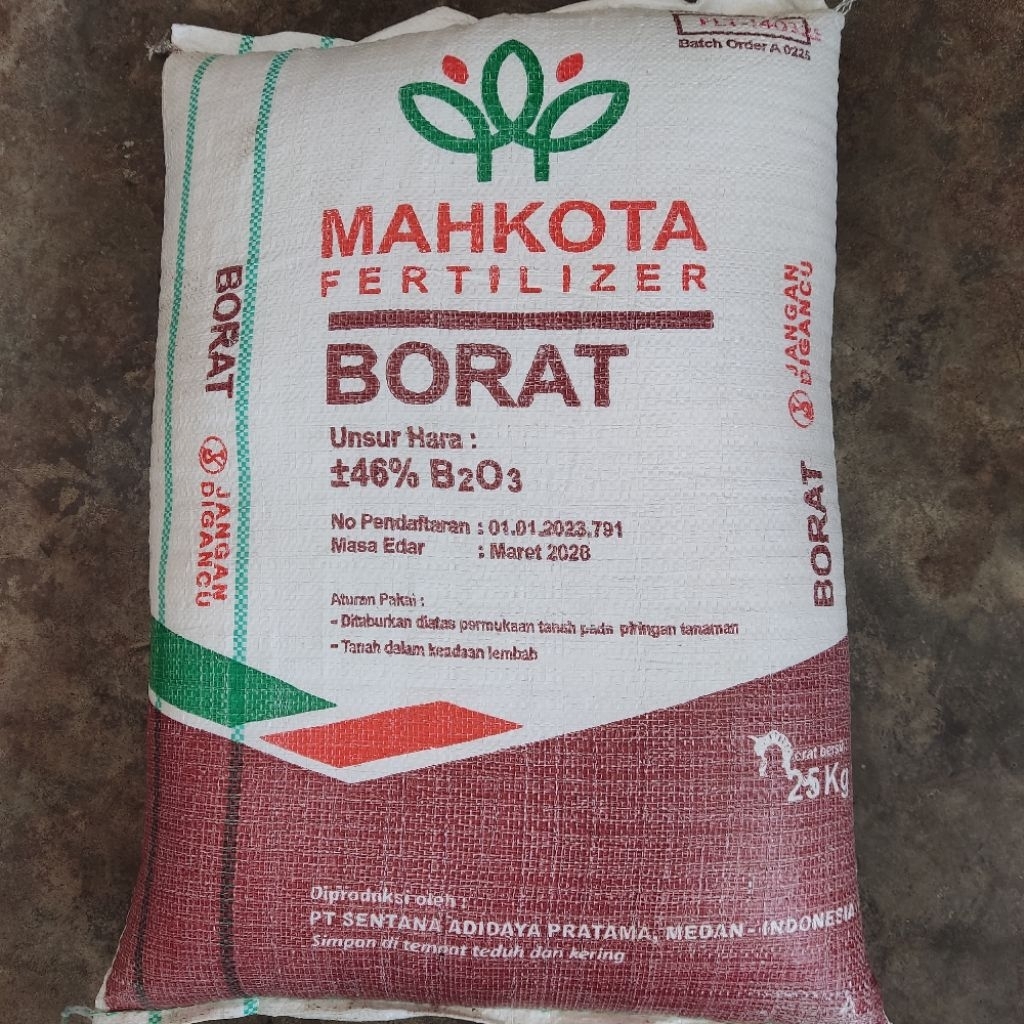 pupuk Borate merk mahkota @25kg
