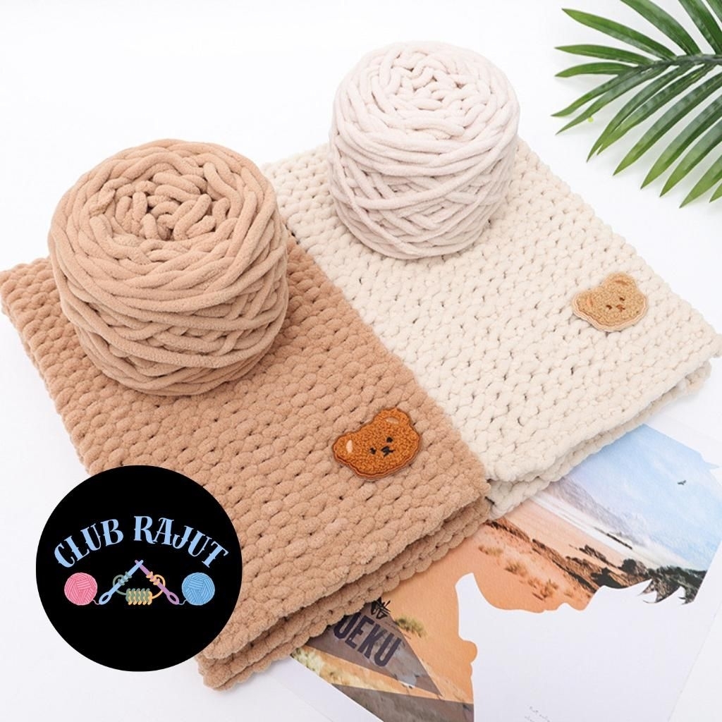 Club Rajut- Benang Rajut Chenille / Chenille Yarn / Benang Rajut Handuk Chenille