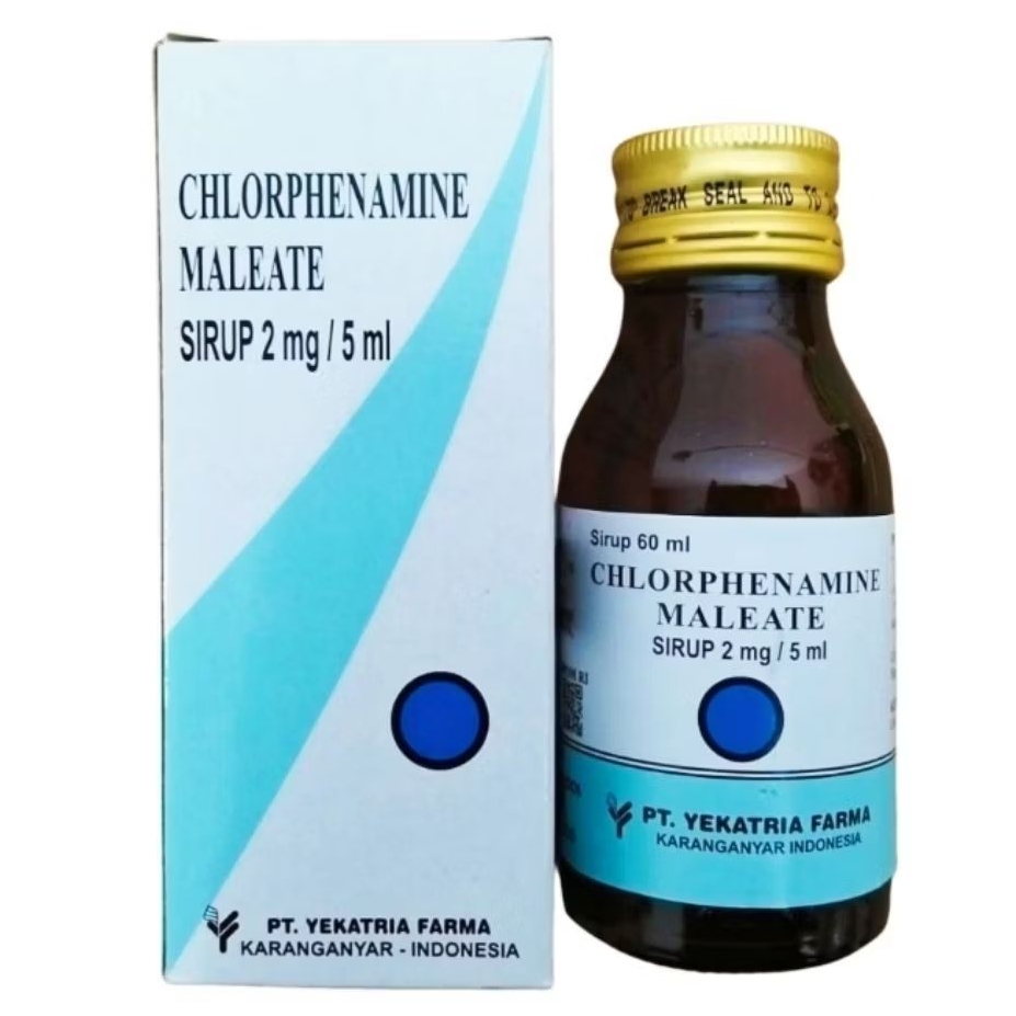 CHLORPHENAMINE MALEATE Sirup 2mg /5ml (60ml) - YEKATRIA FARMA | CTM