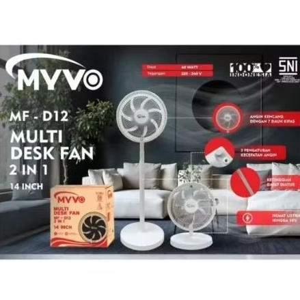 Stand Fan Myvo 14 inci 2 in 1 MF-D12