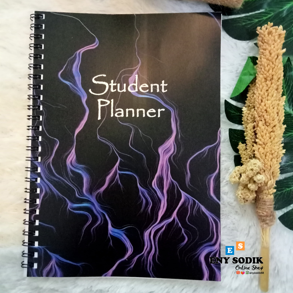 

ES88 BUKU STUDENT PLANNER UK 21,6X15,5 JILID SPIRAL 100HAL NON-CUSTOM/ BARA UNGU