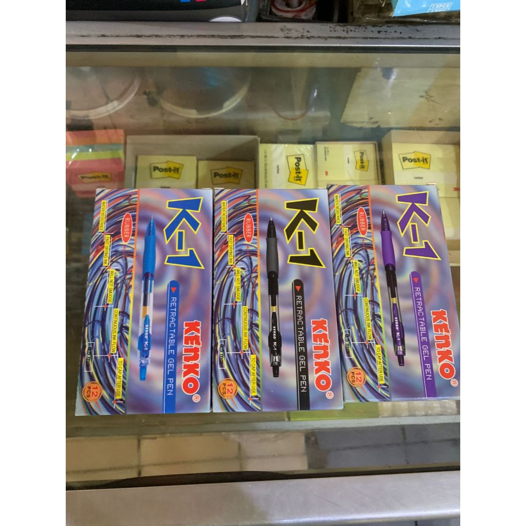 

KENKO Gel Pen K-1 Black , Blue, Purple