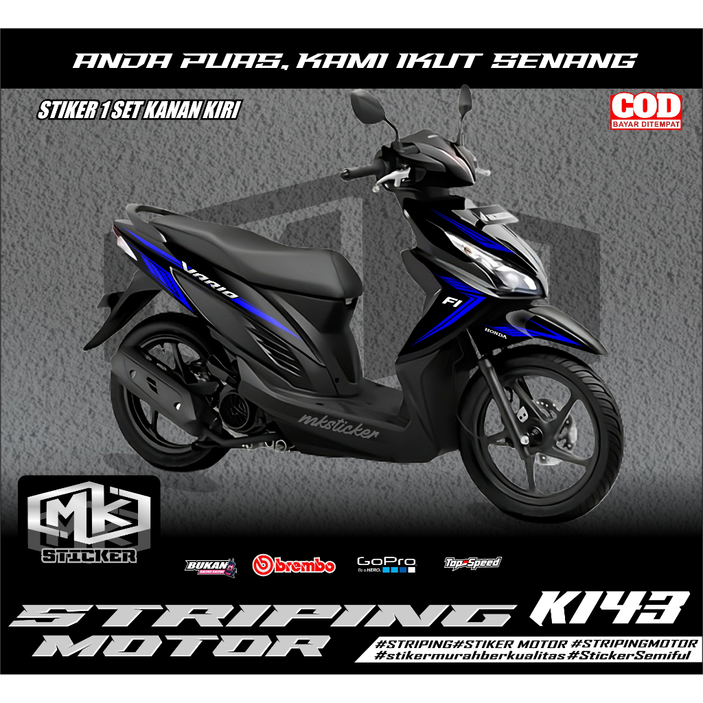 STRIPING VARIO 110 FI (143) - STRIPING VARIASI LIST VARIO 110 FI LIST / Striping Vario 110 Fi