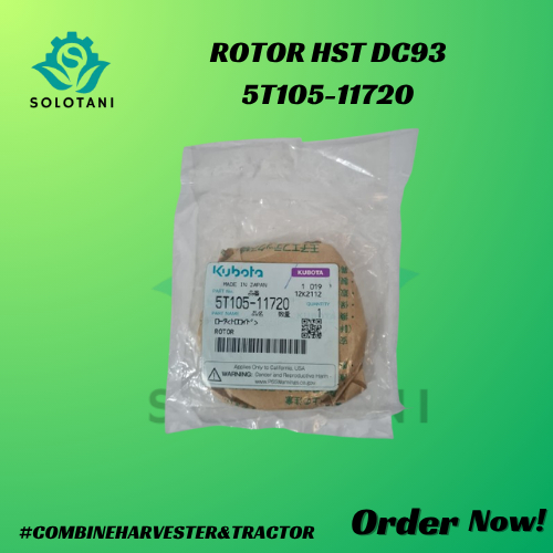 KUBOTA ROTOR HST DC93 PN. 5T105-11720